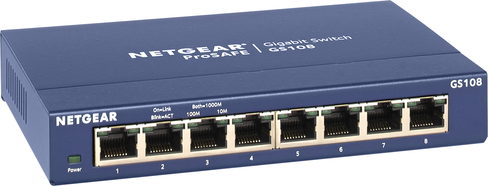 Netgear GIGABIT 8 POORT ETHERNET SWITCH GS108