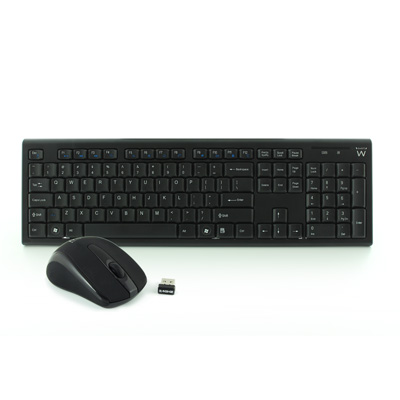 Ewent EW3135 Draadloze toetsenbord en muis US Layout