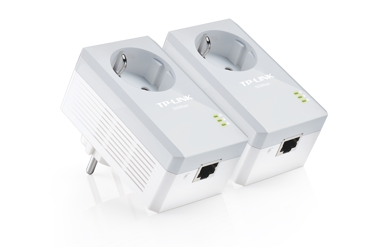 TP-Link PA4010PKIT500Mbps Nano Powerline Ethernet AdapterKit. AC Pass-through. HomePlug AV. Support Multiple IPTV Streams.Twin Pack. Nano Size