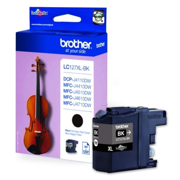 Brother LC-127XLBK inktcartridge zwart hoge capaciteit (origineel)