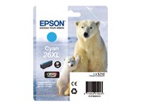 Epson 26XL - XL size - cyan - original - ink cartridge - for Expression Photo XP-760, 860; Expression Premium XP-510, 520, 615, 625, 710, 720, 810, 820