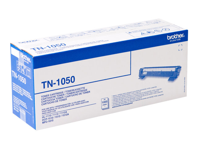 Brother TN1050 - Black - original - toner cartridge - for DCP 1510, 1512, 1512A, 1610W, 1612W; HL-1110, 1112A, 1210W, 1212W; MFC 1810, 1910W