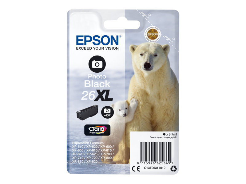 Epson 26XL foto zwart