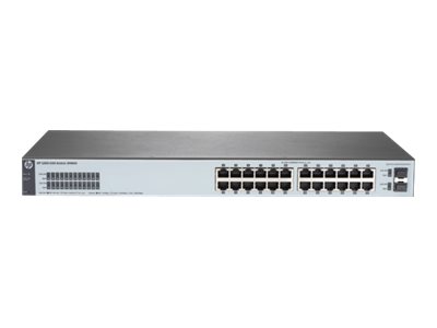 HPE 1820-24G Switch Beheerd  24 x 10/100/1000 + 2 x Fast Ethernet/Gigabit SFP desktop, rack-uitvoering, wandbevestiging