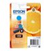 Epson 33XL - XL grootte - cyaan - origineel - inktcartridge