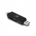 Eminent EW1075 USB Card Reader USB 3.1 Type C compact model SD - micro SD