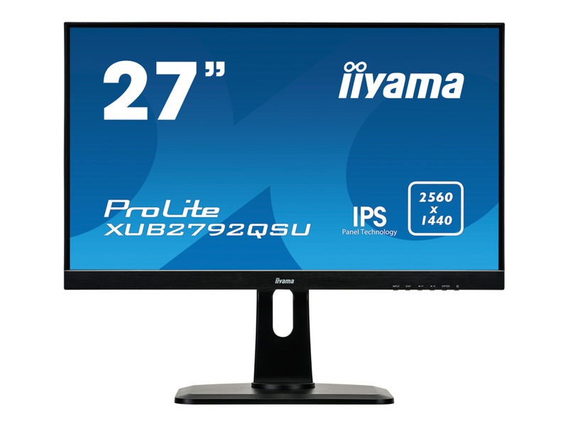 Iiyama ProLite XUB2792QSU-B1 - LED-monitor  27 2560 x 1440 350 cd/m 1000:1 5 MS HDMI, DVI, DisplayPort Luidsprekers Zwart