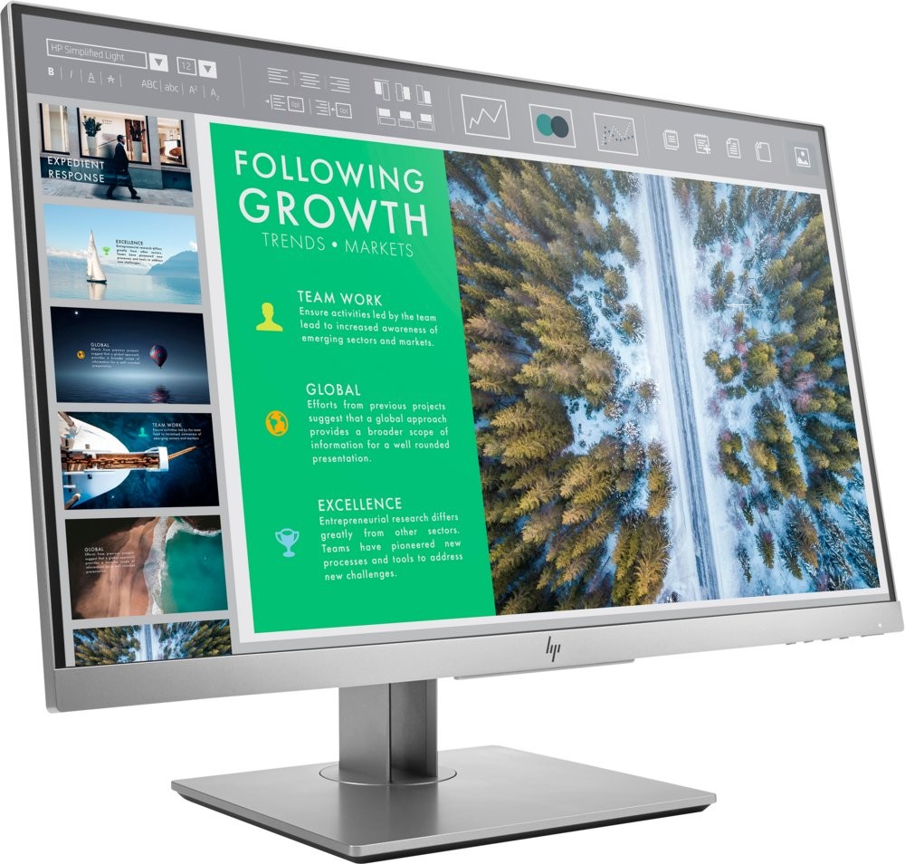 HP EliteDisplay E243 23,8 FHD IPS LED HDMI DP 5MS USB HUB Zilver