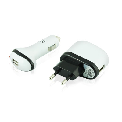 Ewent EW1201 USB Chargingset 230V + 12V